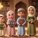 A young child beginning their Quran learning journey at home with Zaid Academy